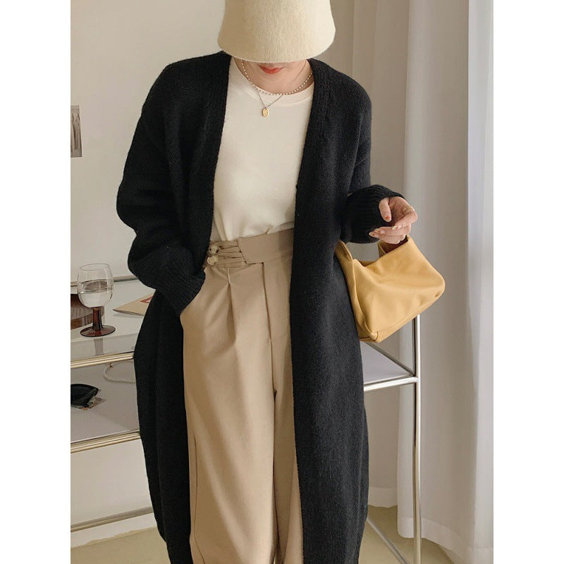 Kvinderne Lange Strik Cardigan Stilla