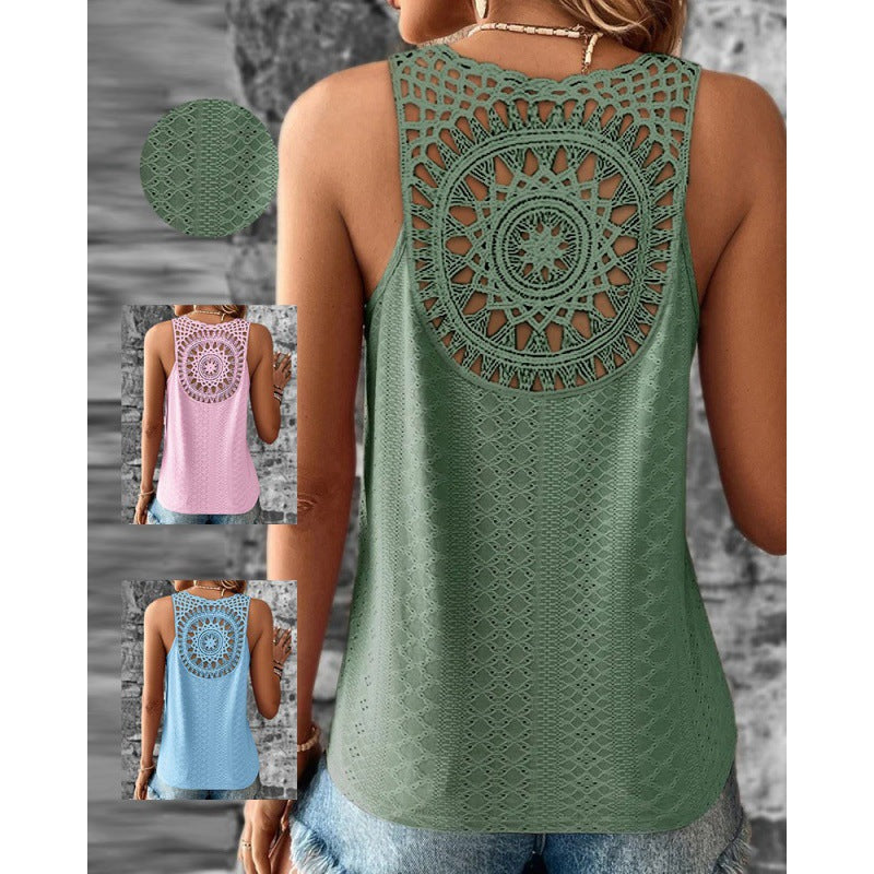 Femme Hæklet ryg Tanktop Stilla