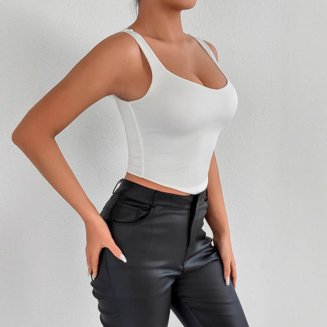 Dame Crop-Top med moderne pasform og komfort Skovae