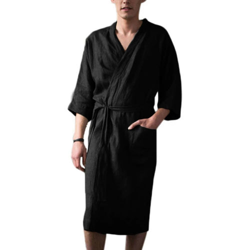 Herre Kimono-badekåbe lavet af højkvalitets, åndbart materiale Stilla