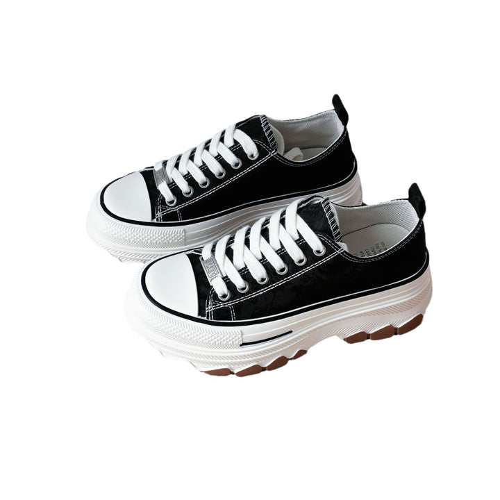 Dame Sneakers med blomstret design og dæmpende plateau sål Stilla