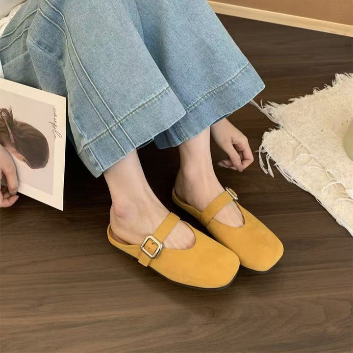 Dame Stilfulde Chunky Hælede Slide Mules Stilla