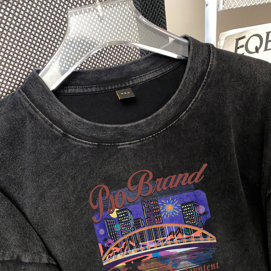 Dame Oversized T-shirt med vintage-inspireret grafikdesign Stilla