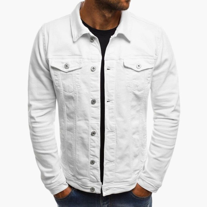 Stilla | Jeansjakke Slim Fit - Klassisk Fritidslook til Hverdag og Arbejde
