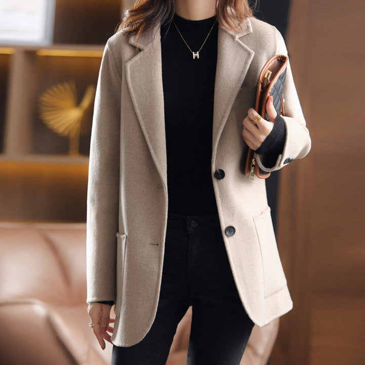 Stilla | Efterår og vinter tyk tweed dame blazer