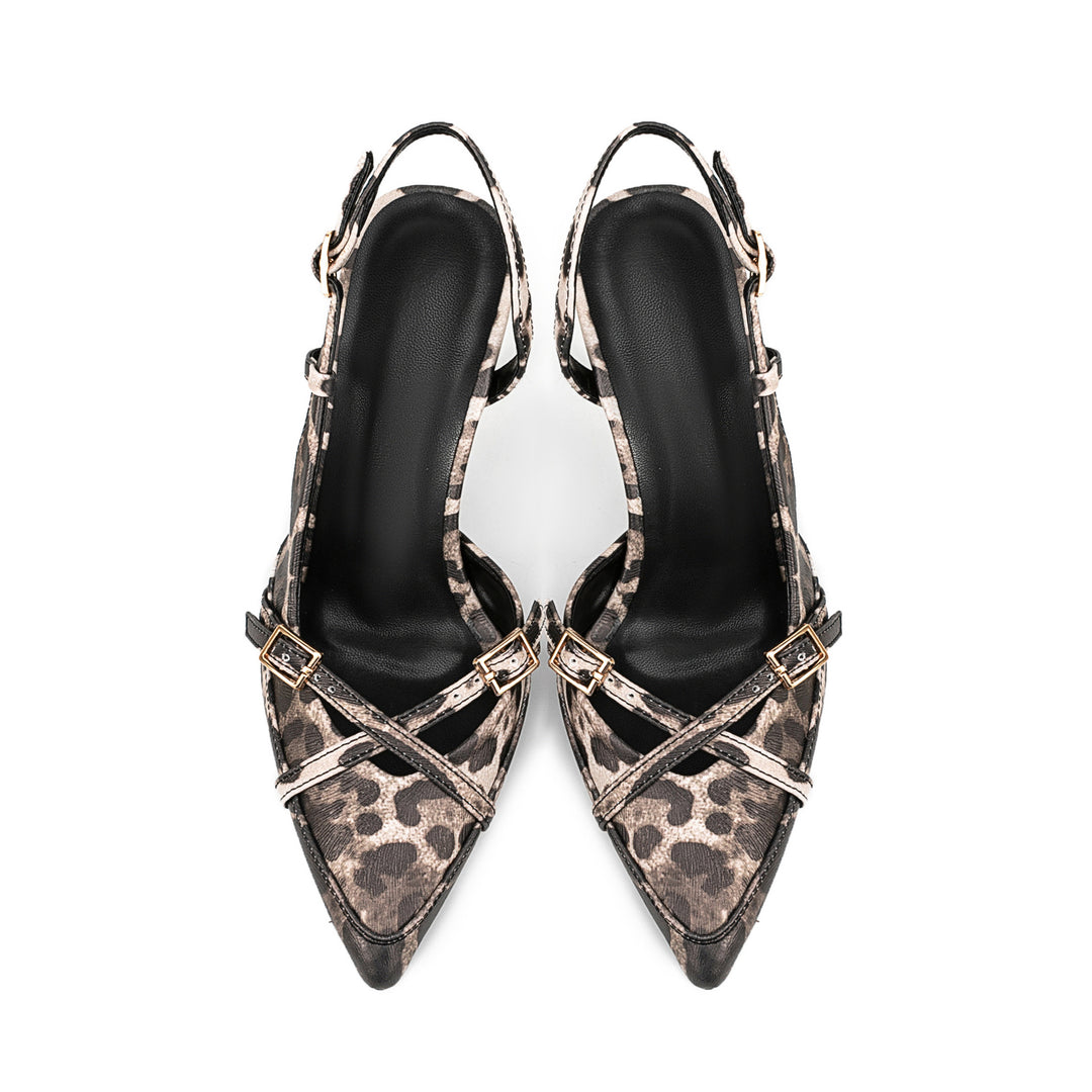 Femme Spids-Tå Slingback-Hæle med smart Rem-Design Stilla