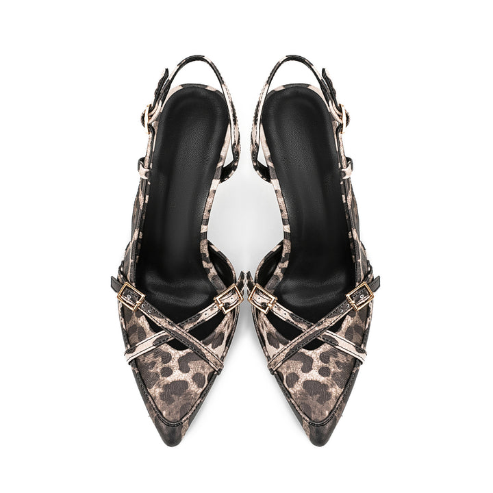Femme Spids-Tå Slingback-Hæle med smart Rem-Design Stilla