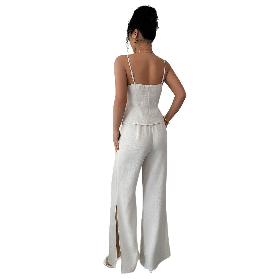 Dame elegant top med smart buksedragt Stilla
