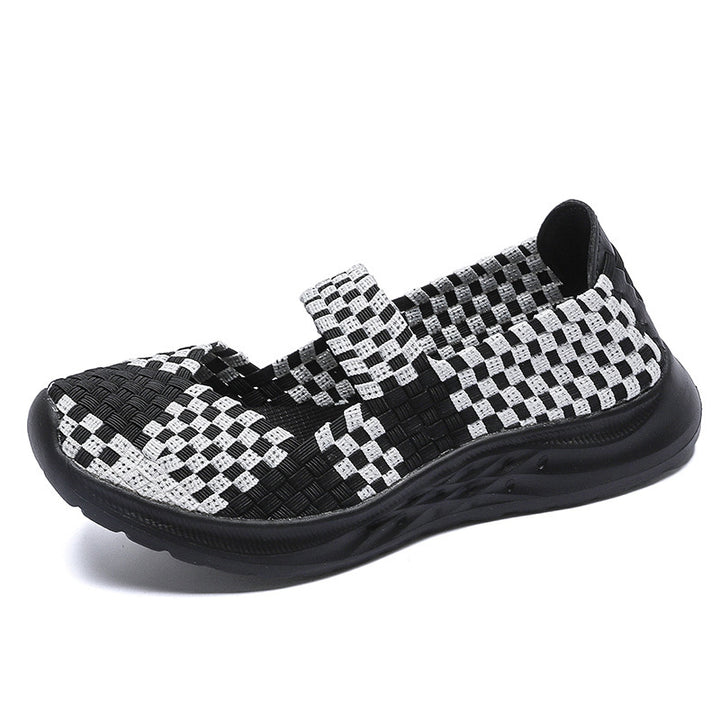 Dame Gewebe Komfort Slip-On Sneakers Stilla