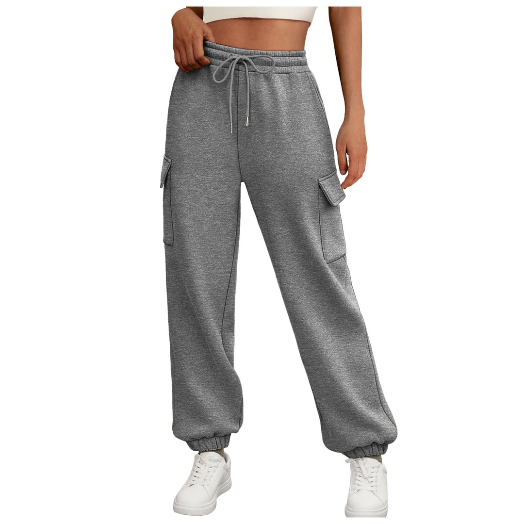 Moderne høje cargo sweatpants til kvinder Stilla