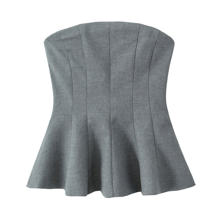 Stilla | Trendy To-Farvet ærmeløs Bandeau Top