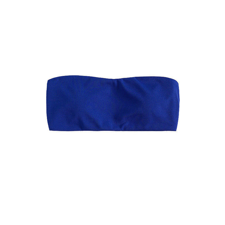 Dame Bandeau-bikini-top med fin ribstruktur Skovae