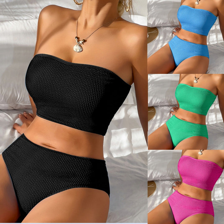Femme Rippband Bikini Sæt Stilla