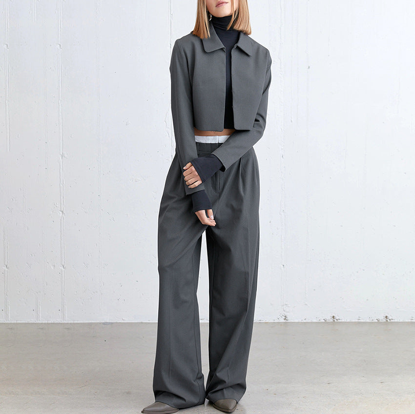 Damer elegant blazer- og bukseensemble Stilla