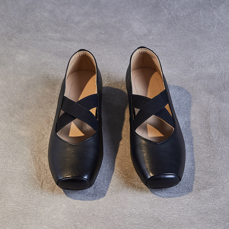Femme Comfort Ballerinas med Cross-Strap-Design Stilla