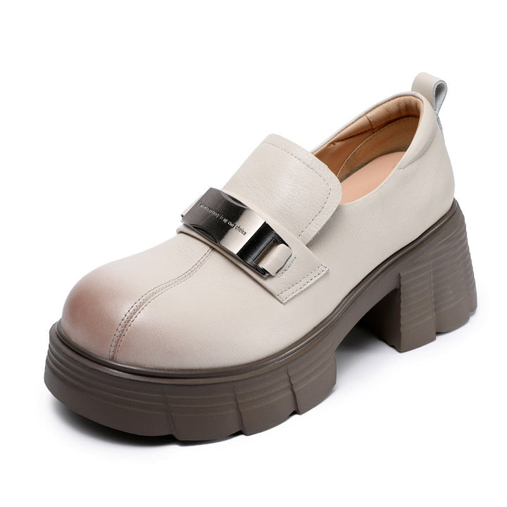 Kvinder Chunky-hæls slipper med elegant metalspænde Stilla