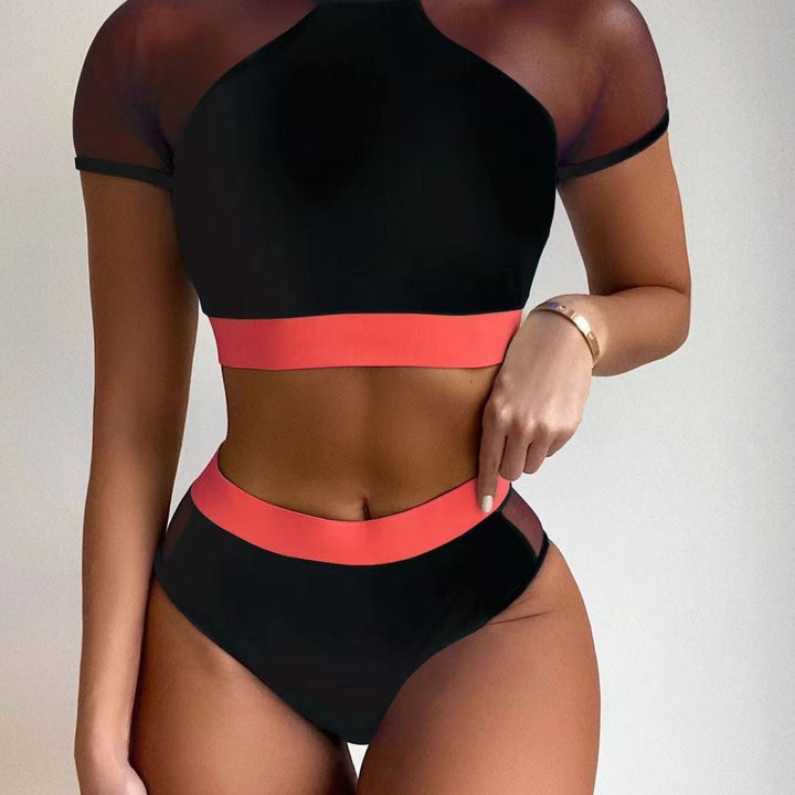 Dame sports-bikini-sæt med kort top og elastisk bånd Stilla
