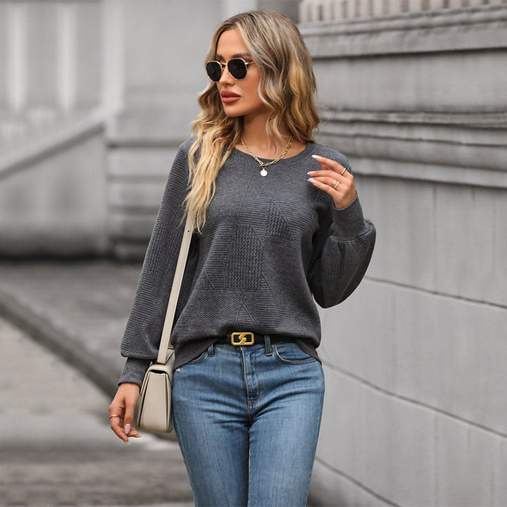 Dame moderat Sweatpullover med struktureret design og afslappet pasform Stilla