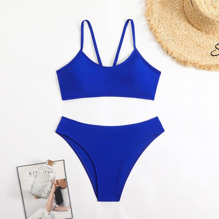 Dame minimalistisk højt skåret bikini-sæt Stilla