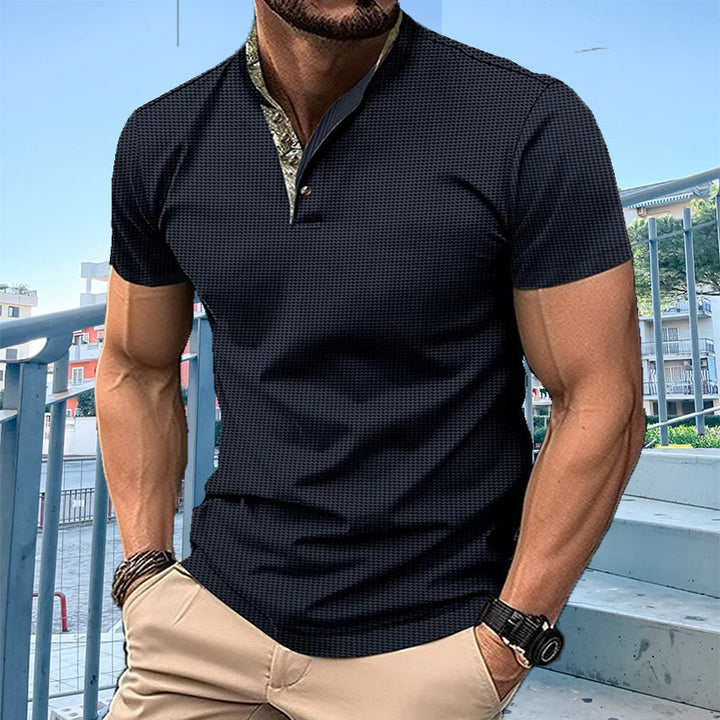 Herrer polo skjorte med moderne krave Stilla