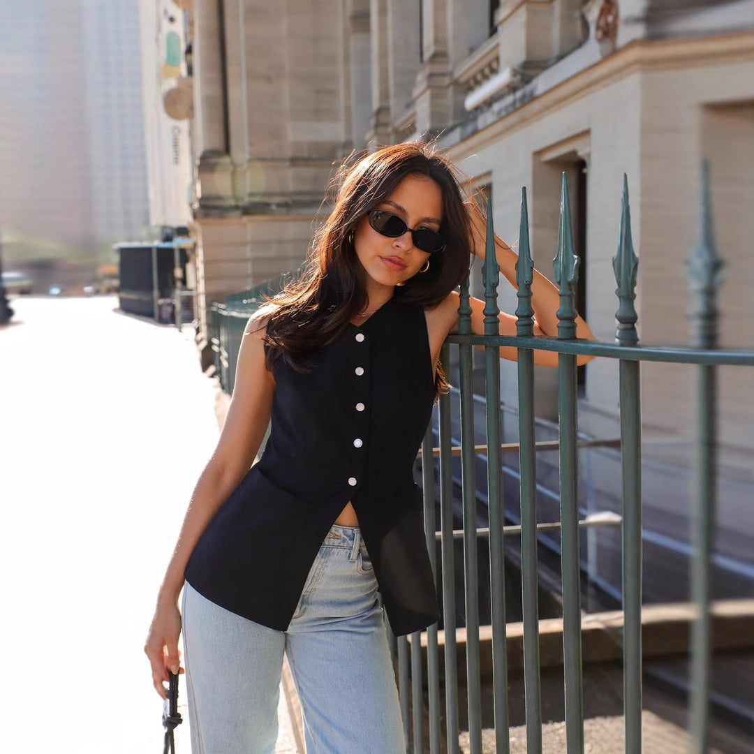 Kvinders elegante peplum bluse Stilla