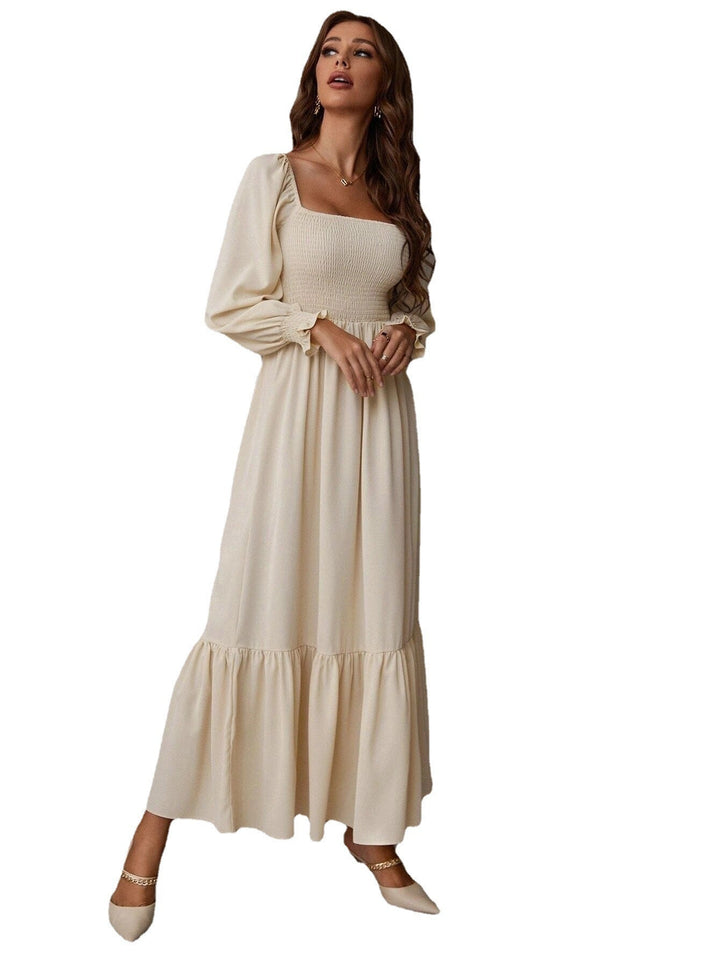 Stilla | Ruffles taske Slim Fit Elegant pendlerkjole