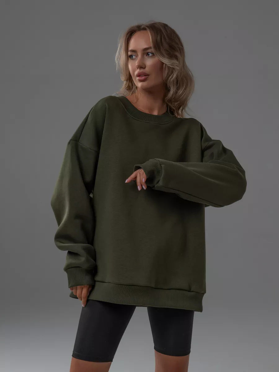 Dame oversized Komfort-sweatshirt Stilla