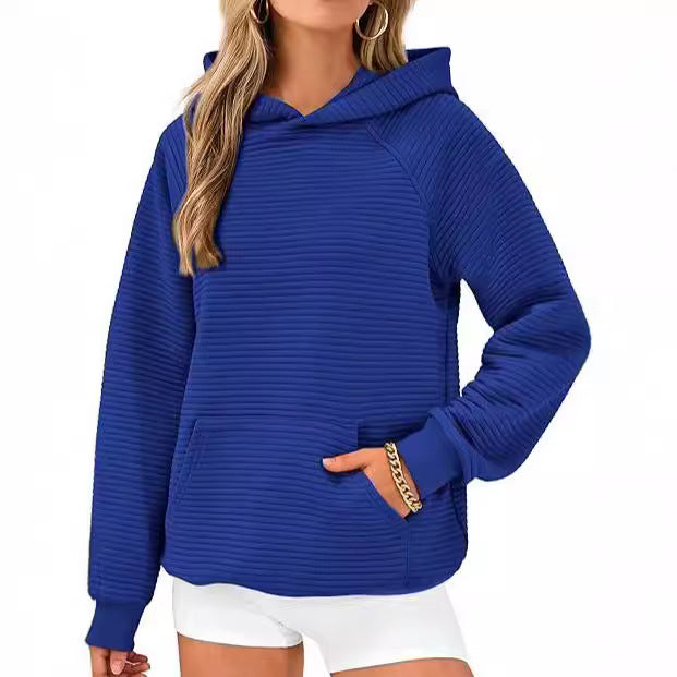 Dame hoodie med struktureret design og komfortabel pasform Stilla
