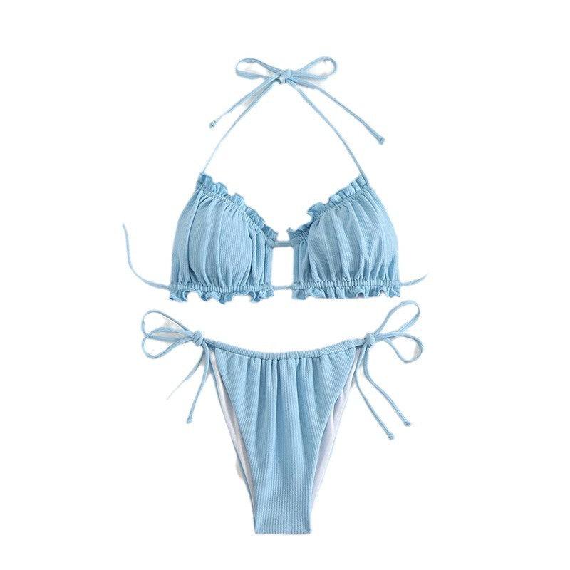 Dame Volant Dobbeltstrop Bikini Sæt Stilla