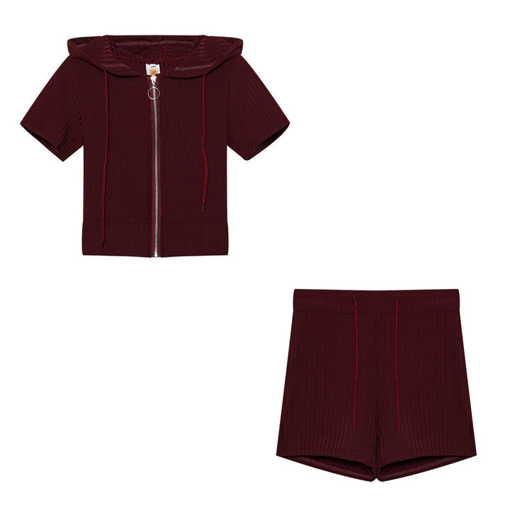 Kvinde Hætte Strik Shortset Stilla