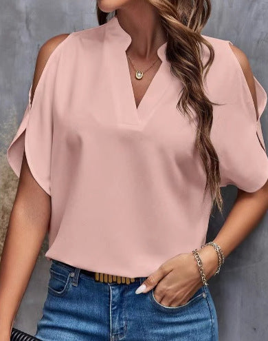 Dame Elegant Kold-Skulder Bluse Stilla