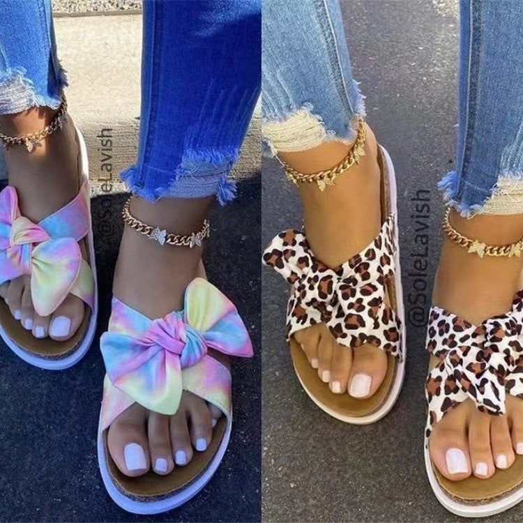 Dame sandaler med moderigtigt sløjfe-design og skridsikker sål Stilla