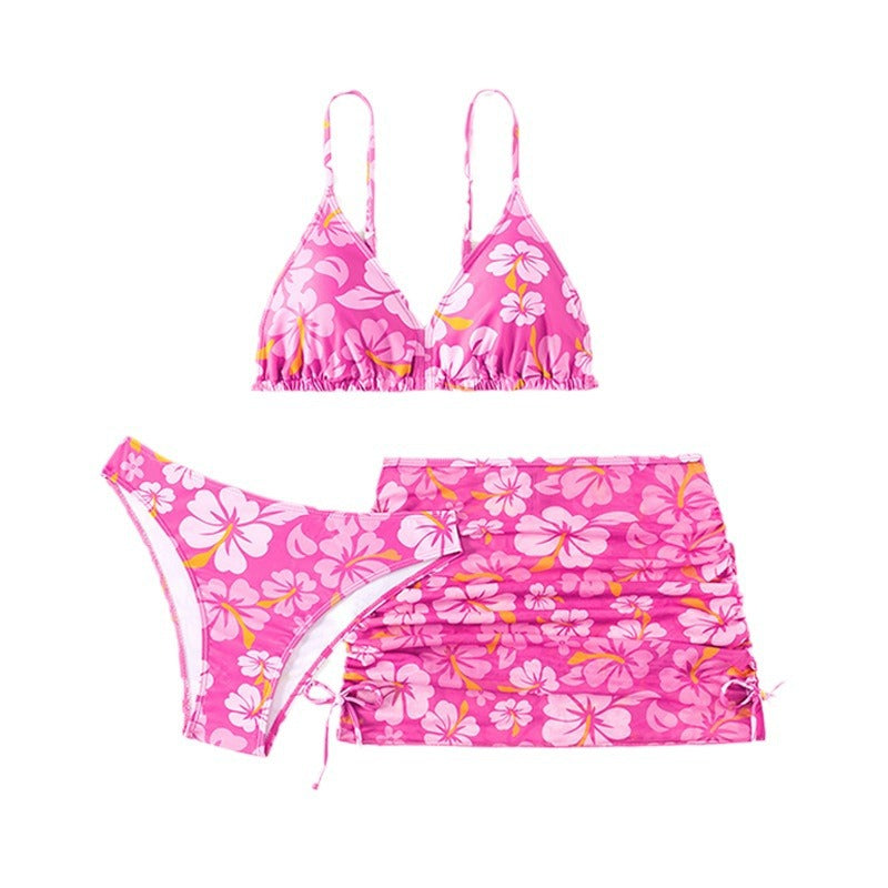 Dame Floral Wickelbikini Sæt Stilla