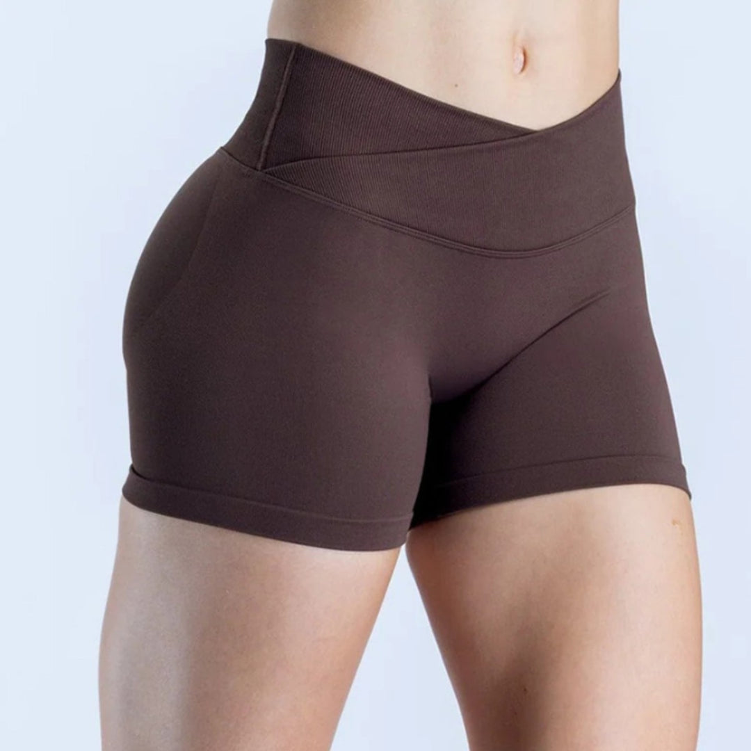Damer sporty shorts med høj talje og figursyet snit Skovae