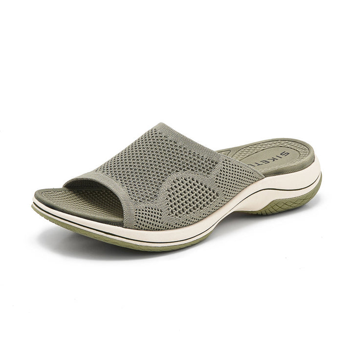 Dame Komfort-sandaler med åndbare netindsatser og polstret sål Stilla