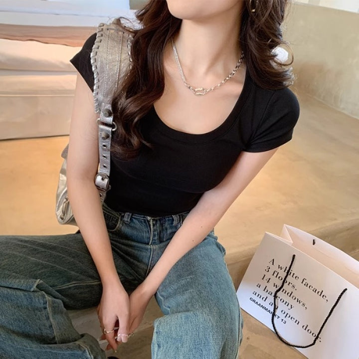 Femme Basic Kortærmet T-shirt Stilla