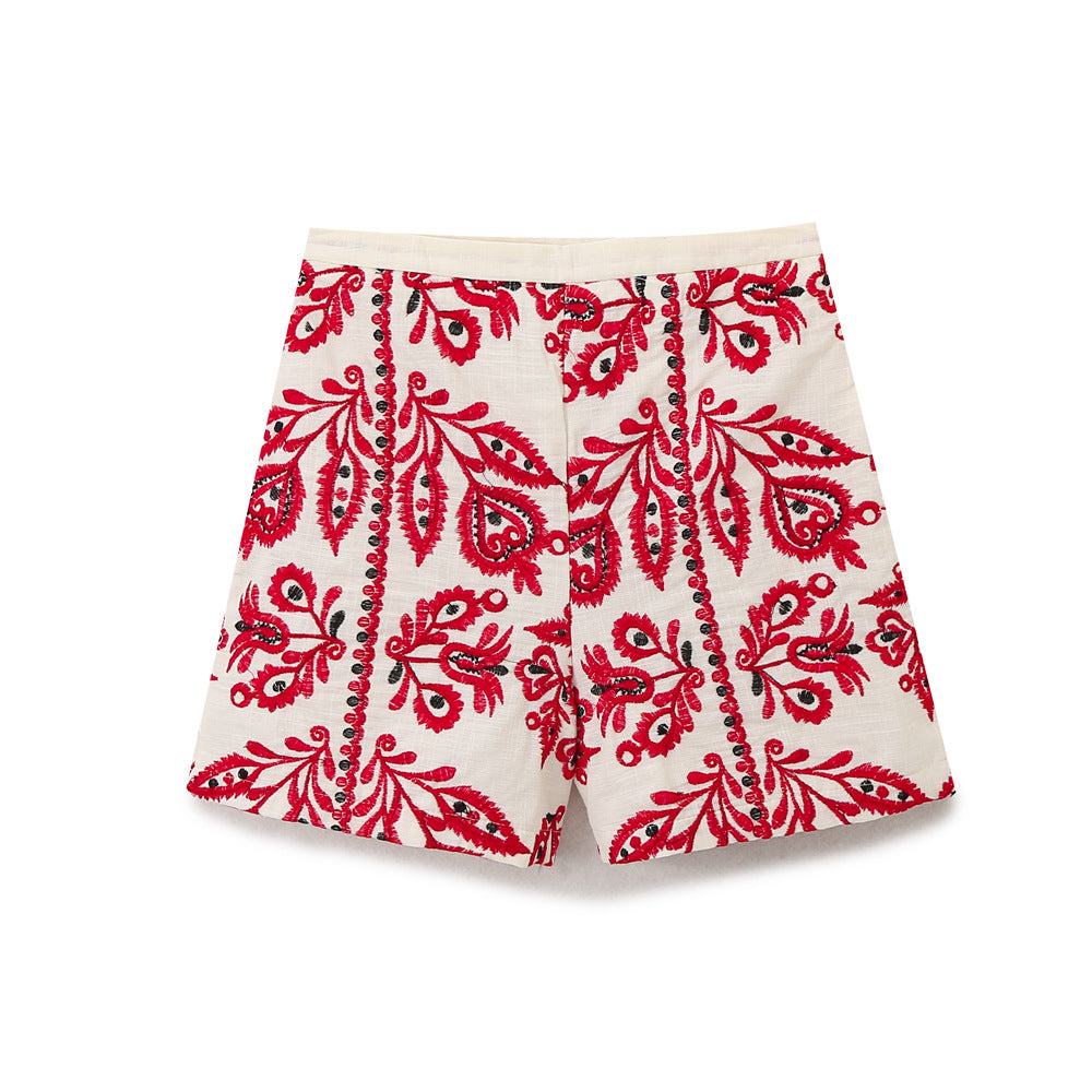 Femme Bestikede Sommer Shorts Stilla