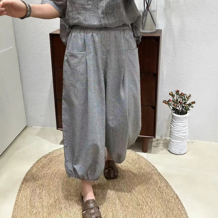 Dame Højtaljet Fald-Culottes med indsnævret kant Stilla