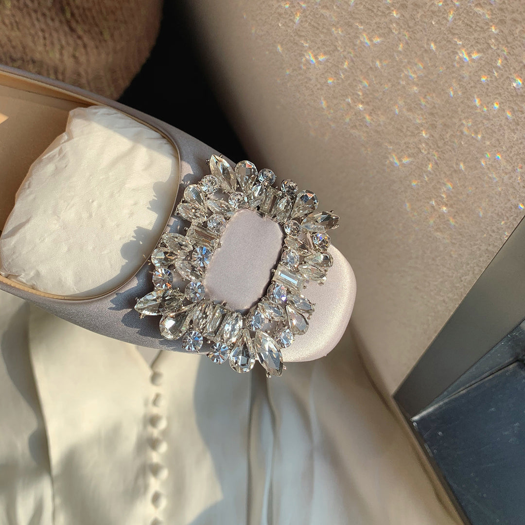 Damernes Elegante Krystalprydede Ballerinas Stilla