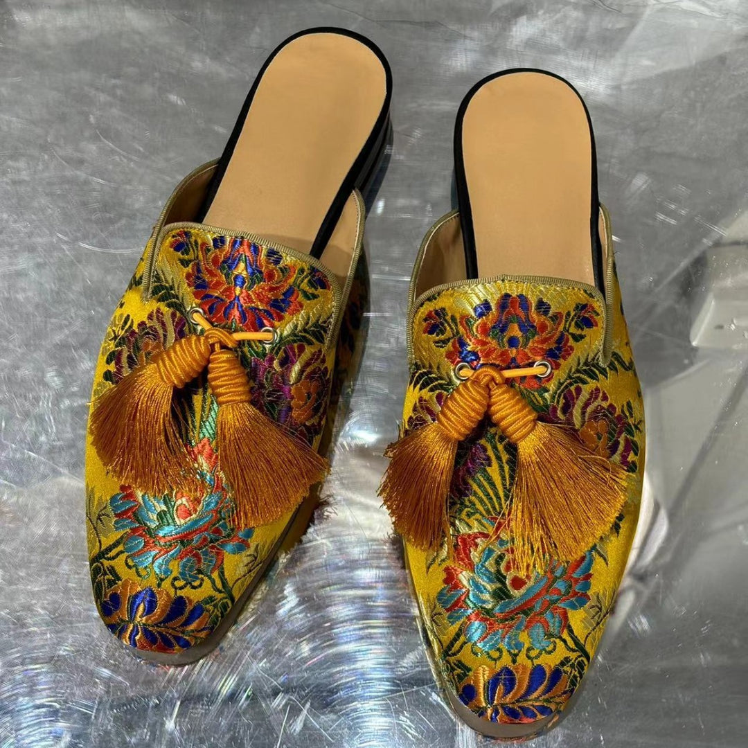 Femme Luxus Broderede Clogs Stilla
