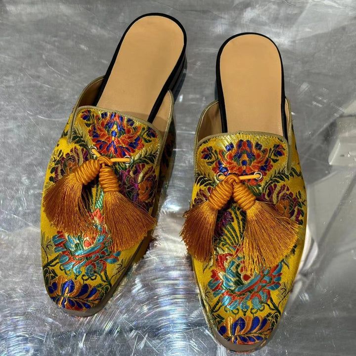 Femme Luxus Broderede Clogs Stilla