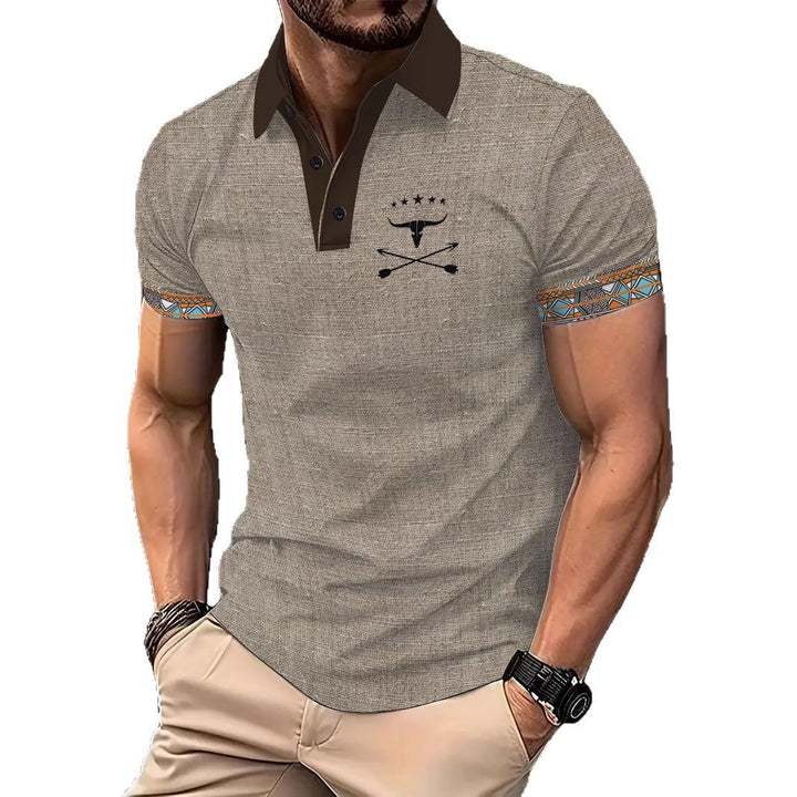 Herrer Poloshirt i moderne, struktureret design med ergonomisk snit Stilla