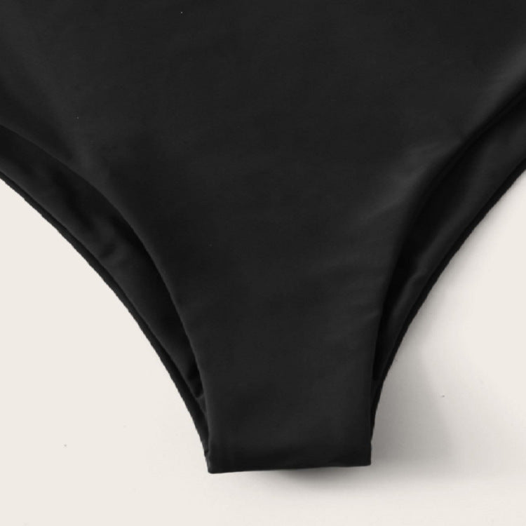 Dame bikini-sæt med bandeau-top og højtaljede bukser Stilla