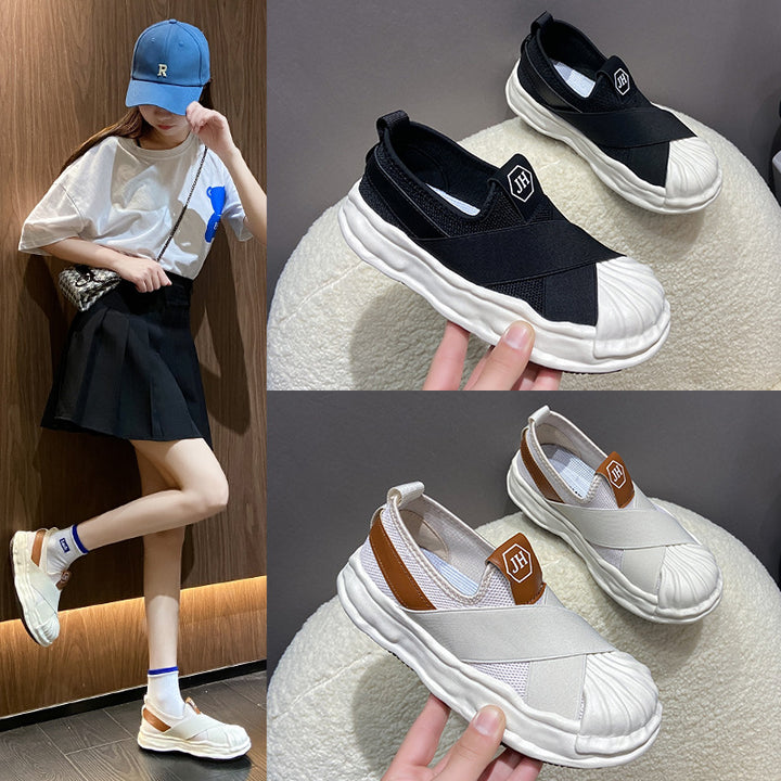 Dame Slip-On Sneakers med åndbart overmateriale og fleksibelt såleprofil Stilla