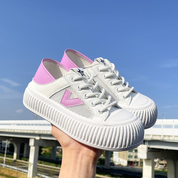 Dame Åndbare Sneakers med futuristisk Mesh-overflade og stabil sål Stilla