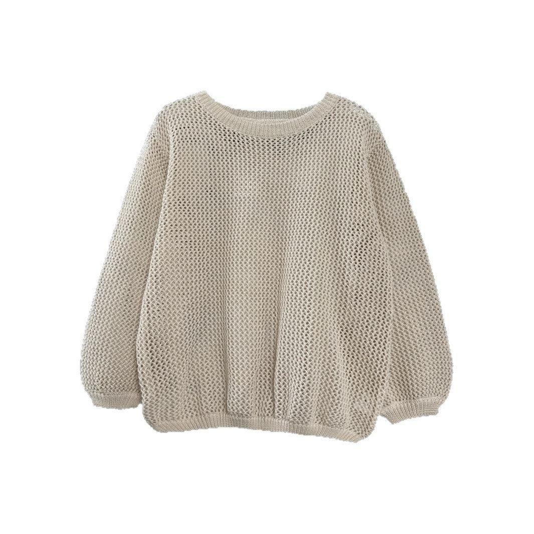 Femme Letvægt Åben Strikpullover Stilla