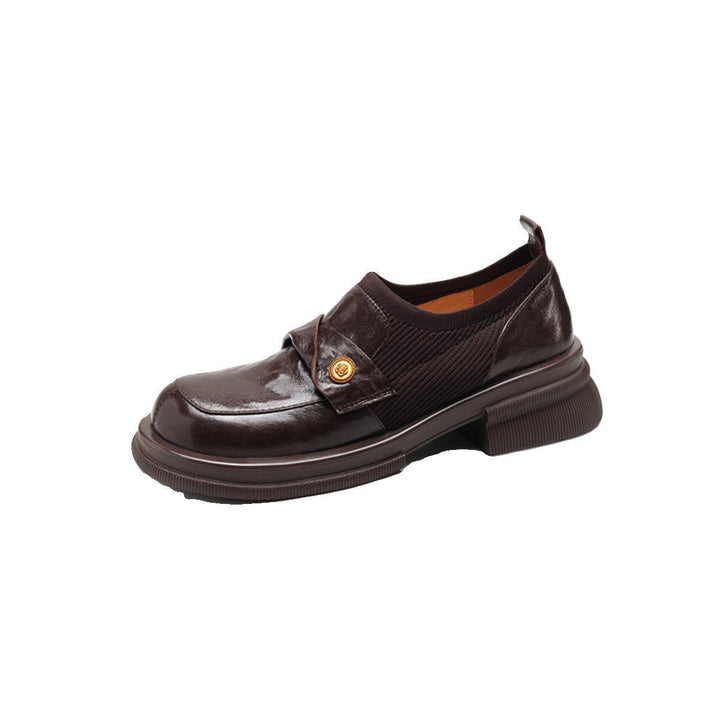 Dame Stilfulde Slip-On Loafers med Åndbart Strik-Obermateriale Stilla