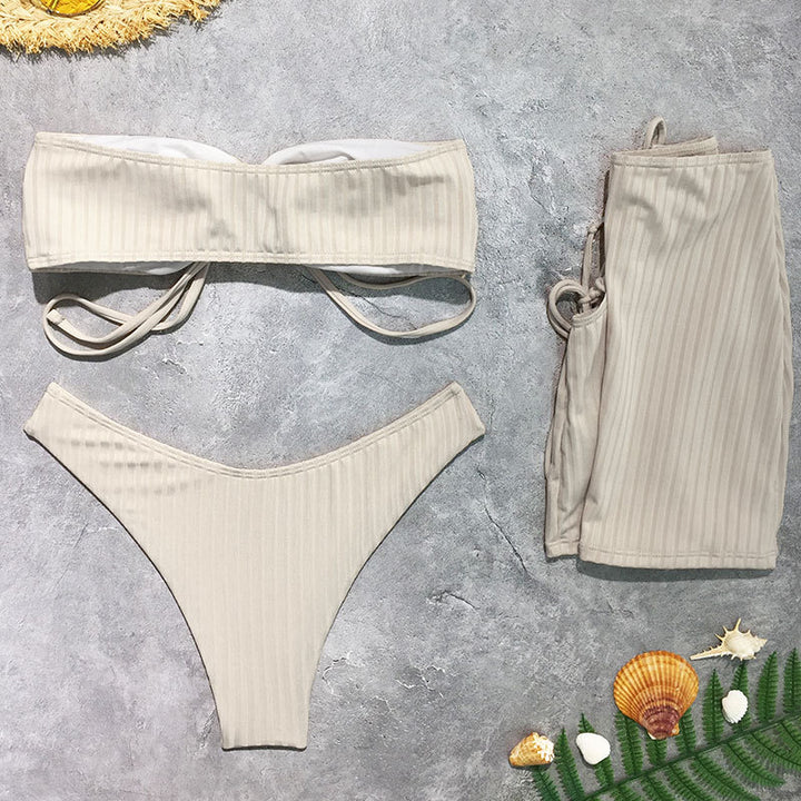 Dame Bandeau Bikini Sæt Skovae
