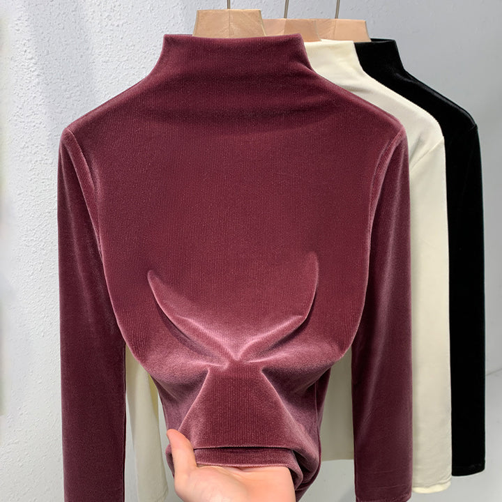 Dame Kvalitets Velour Top Stilla
