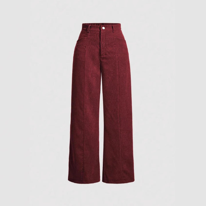 Dame brede High-Waist-bukser Skovae